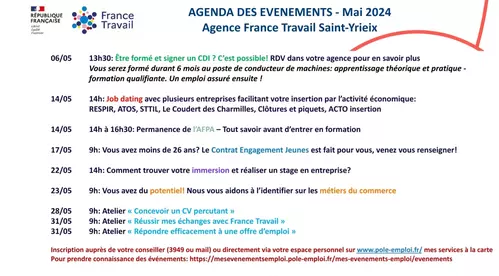 Agenda France travail